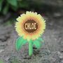 Personalised Mini Sunflower Plant Label, thumbnail 1 of 2