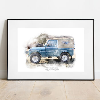 Landrover Defender Personalised Print, 4 of 12