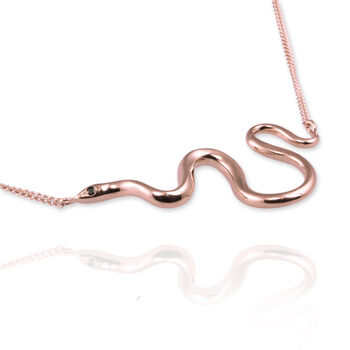 Snake Necklace With Optional Diamonds, 6 of 9