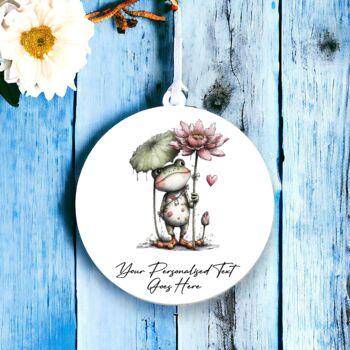 Personalised Whimsical Valentine Anniversary Love Hanging Decoration, 5 of 10