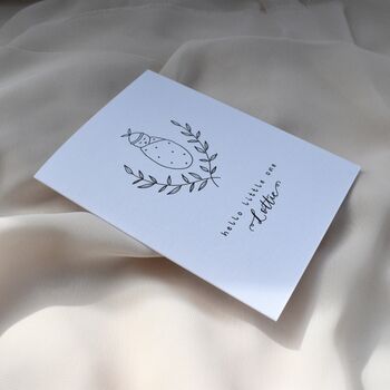 Personalised New Baby Cute Illustrated Card, 8 of 10