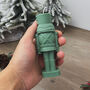 Green Nutcracker Christmas Candle Christmas Decoration, thumbnail 6 of 8