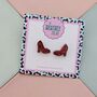 Red Glitter High Heel Resin Stud Earrings, thumbnail 3 of 4