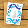 Wild Swimming Poem Greeting Card, thumbnail 1 of 4