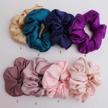 Personalised Wedding Gift Silk Scrunchie, 6 of 7