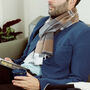 Men's Personalised Cashmere And Wool Plaid Scarf, thumbnail 6 of 12