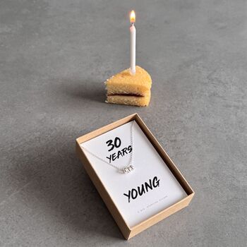 30th Birthday Necklace In Sterling Silver, 7 of 7