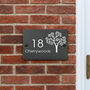 Personalised Tree Slate House Number Sign, thumbnail 1 of 2