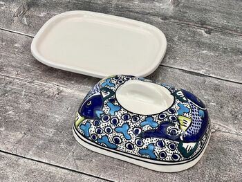 Fish Patterned Butter Dish, 2 of 4