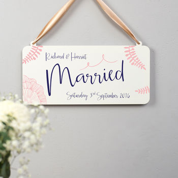 Personalised Calligraphy Wedding Sign, 3 of 6