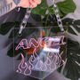 Angel Flames Clear Acrylic Banner With Acrylic Chain, thumbnail 3 of 8