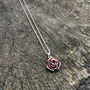 Red Rose Flower Necklace, thumbnail 1 of 4