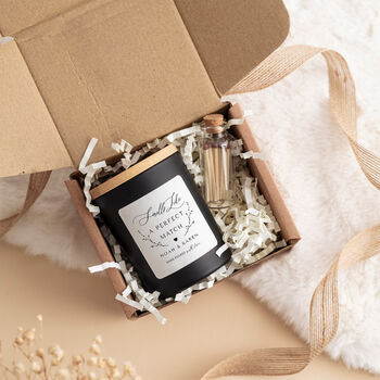 Personalised Perfect Match Engagement Candle Gift, 2 of 8
