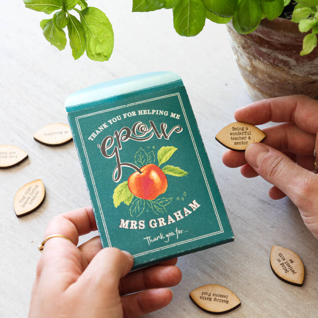 Thank You Teacher Seed Packet Keepsake By No Ordinary Gift