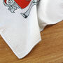 Tea Towel Personalised With Coat Of Arms In Full Colour, thumbnail 5 of 7