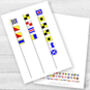 Personalised Good Luck Nautical Signal Flags Card, thumbnail 1 of 3