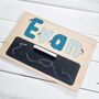 Children's Wooden Name Puzzle With Chalkboard, thumbnail 8 of 9