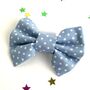 Slide On Dog Collar Bow In Blue, Red, Pink And Black, thumbnail 8 of 10
