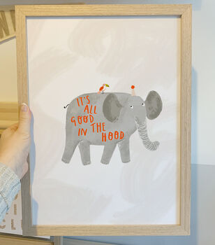 Positive Elephant Children's Print, 3 of 3