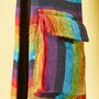Handmade Bohemian Rainbow Stripe Shoulder Bag, thumbnail 5 of 6