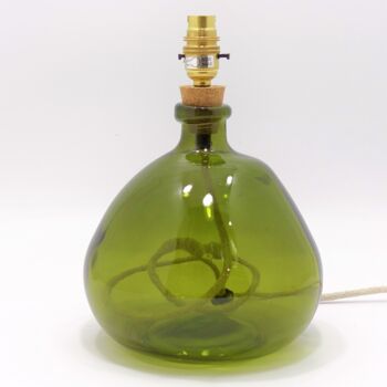 Recycled Blown Glass Lamp | 29cm | Ten Colours, 11 of 12