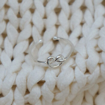 Sterling Silver Knot Ring, 2 of 4