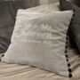 Personalised Couples Anniversary Cushion, thumbnail 2 of 3