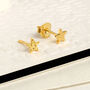 Star Stud Earrings, 18k Gold Vermeil Or Sterling Silver, thumbnail 5 of 7