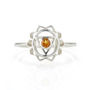 Solar Plexus Chakra Citrine Ring Silver Or Gold Plated, thumbnail 5 of 11