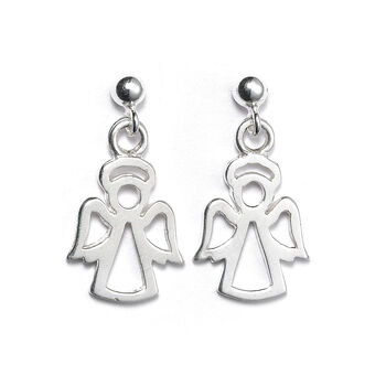 Sterling Silver Angel Earrings, 4 of 7