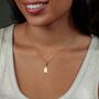 18ct Gold Gingerbread Man Biscuit Charm Necklace, thumbnail 5 of 8