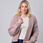 Bomber Cardigan Knitting Kit, thumbnail 1 of 8