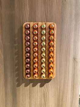 Nespresso® Coffee Pod Holder Solid Oak, 3 of 3