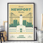 Personalised Newport Marathon Print, Unframed, thumbnail 2 of 6