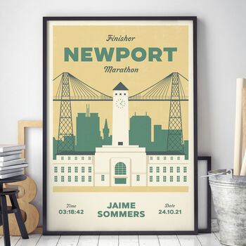 Personalised Newport Marathon Print, Unframed, 2 of 6