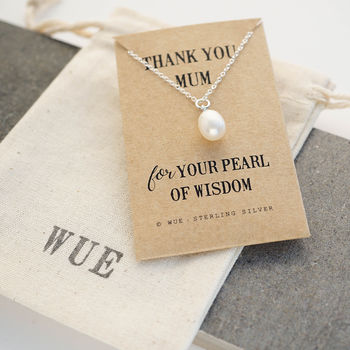 Pearl Of Wisdom Mum Gift Necklace, 2 of 2