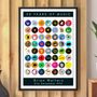 Personalised 50 Years Of Music 1976 Birthday Print, thumbnail 1 of 10