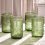 Set Of Four Merida Green Highball Glasses, thumbnail 1 of 6
