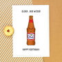 'Older But Wiser' Funny Beer Birthday Card, thumbnail 1 of 2