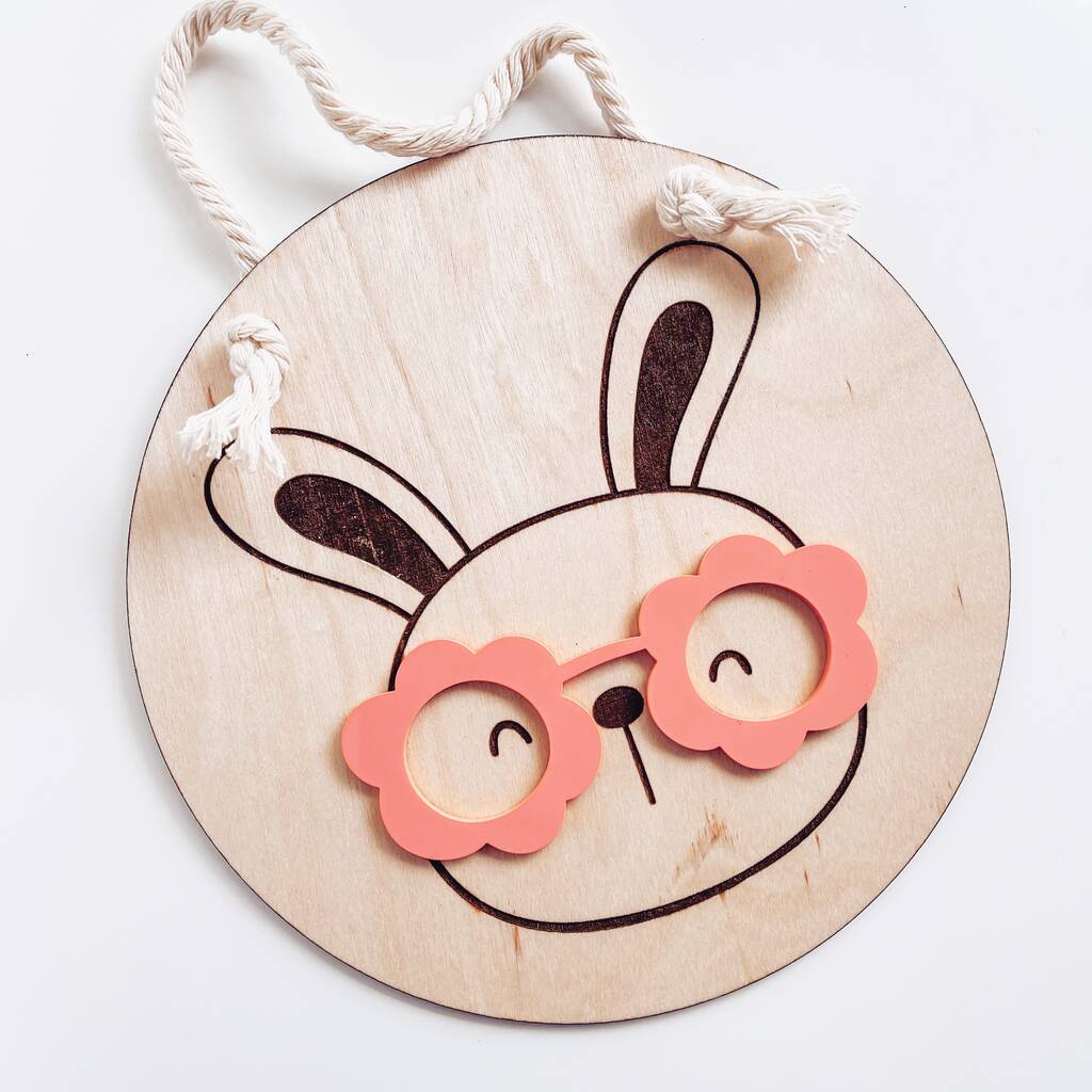 Baby Bunny Wooden Sign