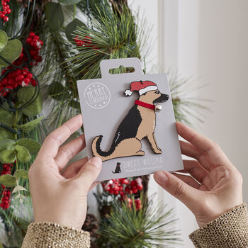 German Shepherd Dog Christmas Decoration Personalisation Available, 2 of 5