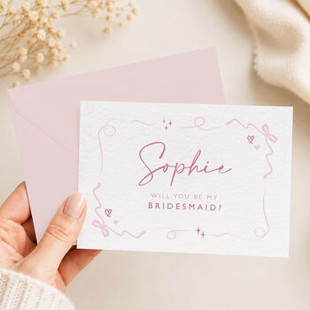 Bridesmaid Proposal Card Bows, 8 of 11