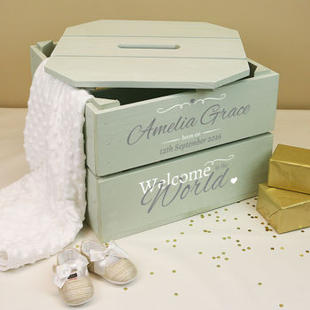 Personalised Christening Crate, 2 of 5