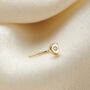 Cz Heart 9ct Gold Nose Stud, thumbnail 1 of 5