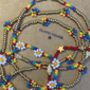 Golden Daisy Rainbow Handmade Beaded Necklace, thumbnail 4 of 6