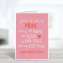 Not Just My Mum Sentimental Mother's Day Card, thumbnail 2 of 4