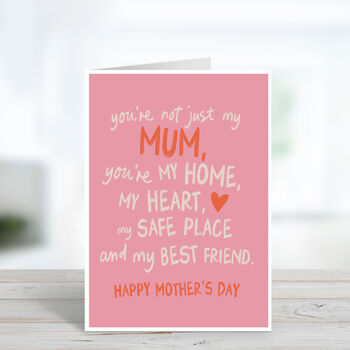 Not Just My Mum Sentimental Mother's Day Card, 2 of 4