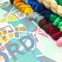 Oxford City Map Tapestry Kit, thumbnail 7 of 8