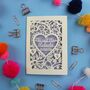 Personalised Papercut Wedding Card, thumbnail 6 of 10