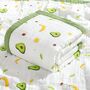 Avocado Six Layer Cotton Muslin Baby Childrens Blanket, thumbnail 1 of 4